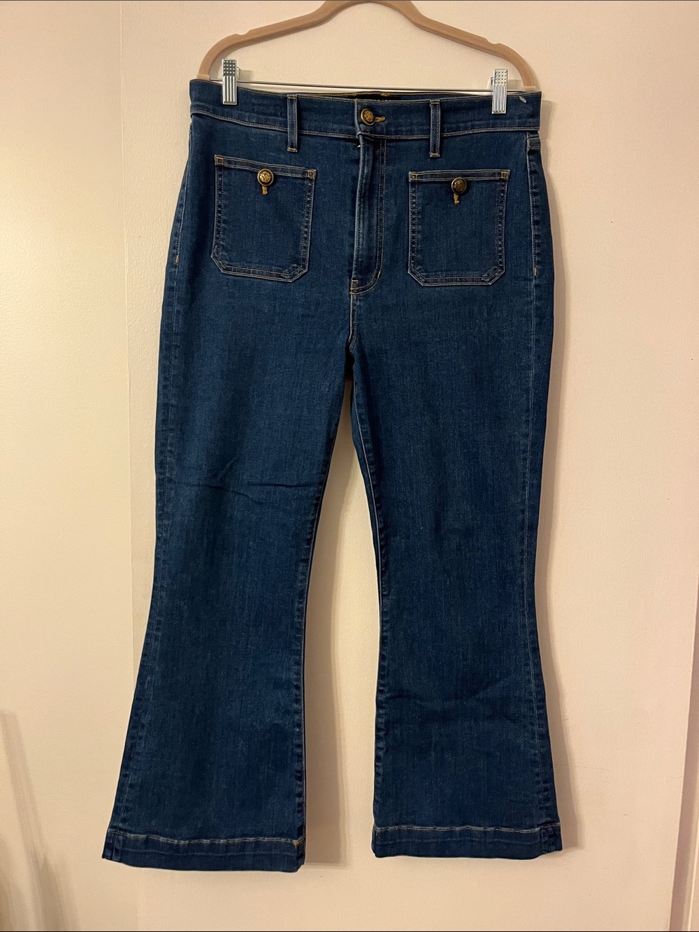 Veronica Beard Dark Blue Denim Bootcut Jeans
